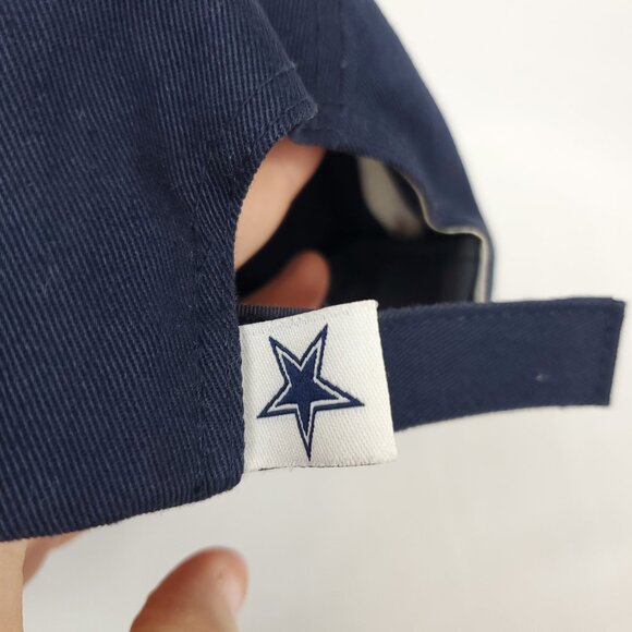 Dallas Cowboys Navy Blue/Grey Embroidered Logo Ball Cap OSFA Mesh - Picture 6 of 11